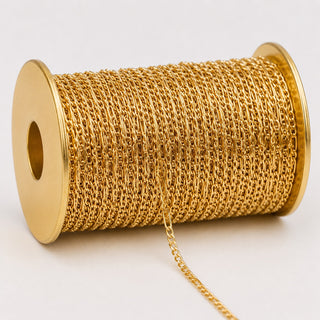L'Hermes  - 14k Gold Fill Flat Figaro Chain
