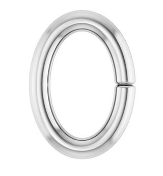 Sterling Silver Jump Ring - 2.5x1.5mm Oval 24 Gauge