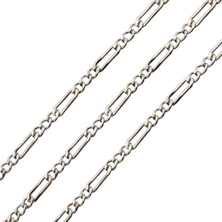 Permanent jewelry chains for wholesale - silver chain necklaces on a white background