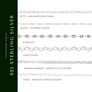 925 Sterling Silver Starlight - Diamond Pressed Stations - Permanent Jewelry Wholesale Chain
