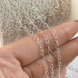925 Silver Hearts - Lover Chain — Wholesale for Permanent Jewelry