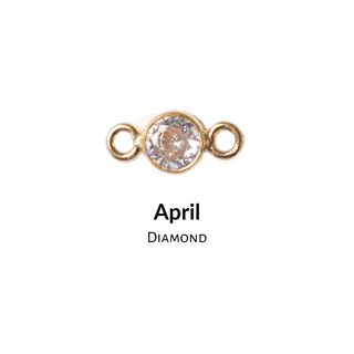 Birthstone Connectors – Flat Back High Bezel Cut - 3mm