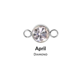 Birthstone Connectors – Flat Back High Bezel Cut - 3mm