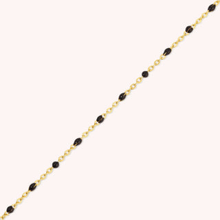 Night Disco - 14k Gold Fill and Black Ball Station Chain