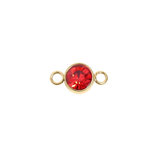 Birthstone Connectors – Flat Back High Bezel Cut - 3mm