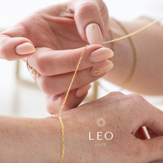 Permanent Infinity Wholesale Bracelet Kit - 14k Solid Yellow Gold Leo Figaro - Direct Account Exclusive