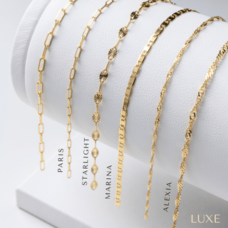 14k Solid Yellow Gold Petite Paperclip - Infinity Permanent Bracelet Kit - Direct Access
