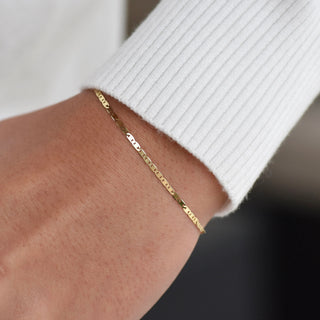 Permanent Bracelet Supply Wholesale - 14k Solid Gold Marina Mirror - Infinity Bracelet Kit