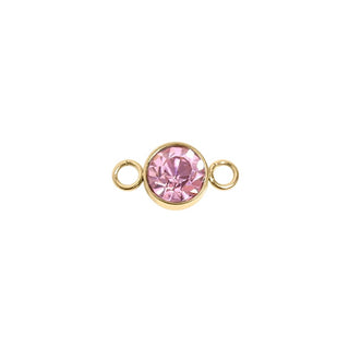 Birthstone Connectors – Flat Back High Bezel Cut - 3mm