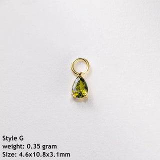 Peridot Pear Dangle Charm