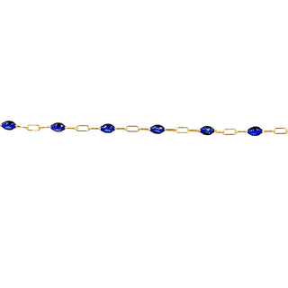 Starry Night - 14k Gold Fill and Blue Enamel Chain