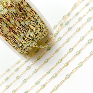 14k Gold Fill - Ivy Enamel — Wholesale Jewelry Chain for Permanent Jewelry