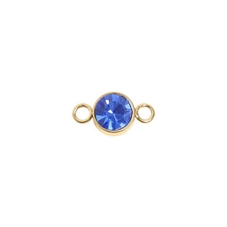 Birthstone Connectors – Flat Back High Bezel Cut - 3mm