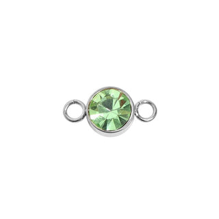 Birthstone Connectors – Flat Back High Bezel Cut - 3mm