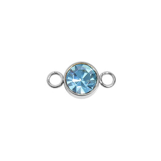 Birthstone Connectors – Flat Back High Bezel Cut - 3mm