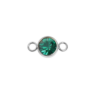 Birthstone Connectors – Flat Back High Bezel Cut - 3mm