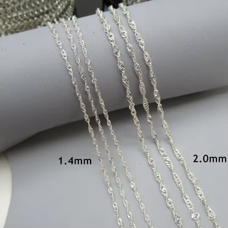 Alexia Twister - 925 Sterling Silver, Singapore Rope