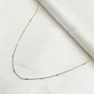 Permanent Bracelet Wholesale Supply - 14k White & Yellow Solid Gold Moonlight - Infinity Bracelet Kit